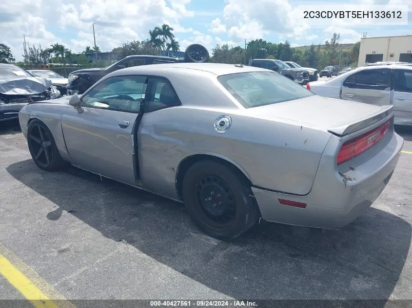 2014 Dodge Challenger R/T VIN: 2C3CDYBT5EH133612 Lot: 40427561