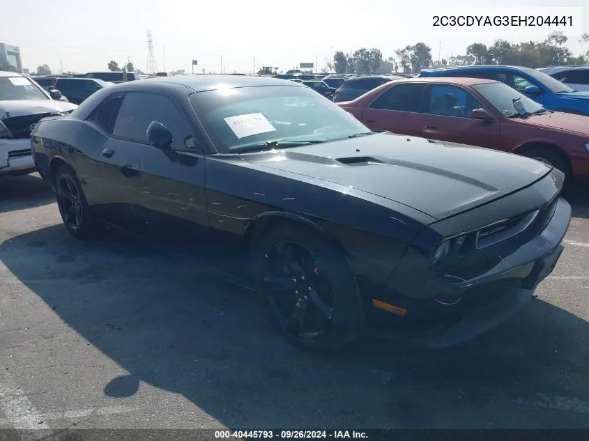 2014 Dodge Challenger Sxt VIN: 2C3CDYAG3EH204441 Lot: 40445793