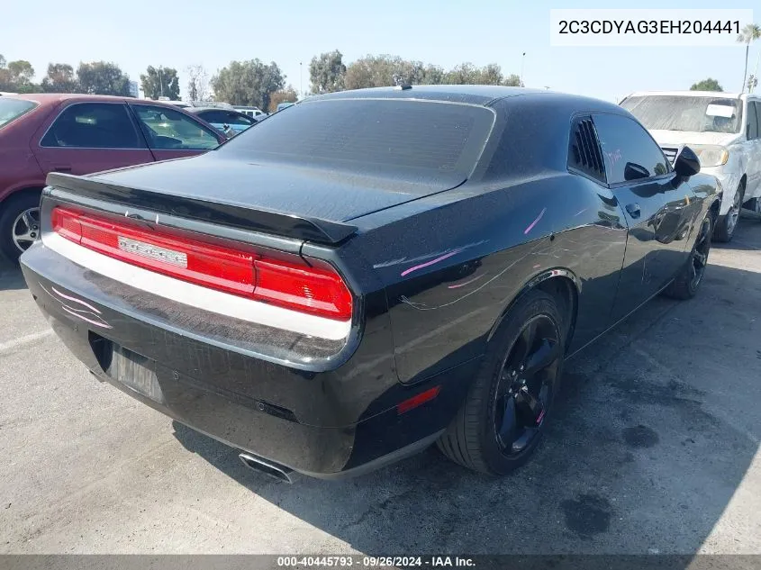 2014 Dodge Challenger Sxt VIN: 2C3CDYAG3EH204441 Lot: 40445793