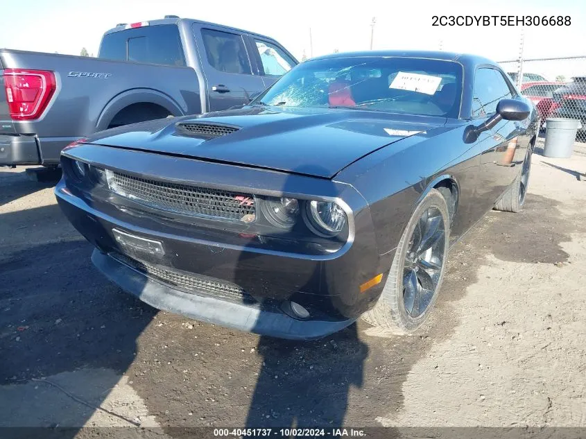 2014 Dodge Challenger R/T VIN: 2C3CDYBT5EH306688 Lot: 40451737