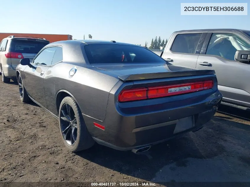 2014 Dodge Challenger R/T VIN: 2C3CDYBT5EH306688 Lot: 40451737