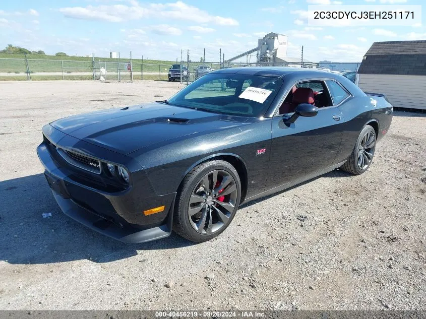 2014 Dodge Challenger Srt8 VIN: 2C3CDYCJ3EH251171 Lot: 40456219