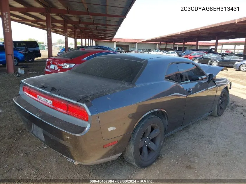 2014 Dodge Challenger Sxt VIN: 2C3CDYAG8EH313431 Lot: 40457984