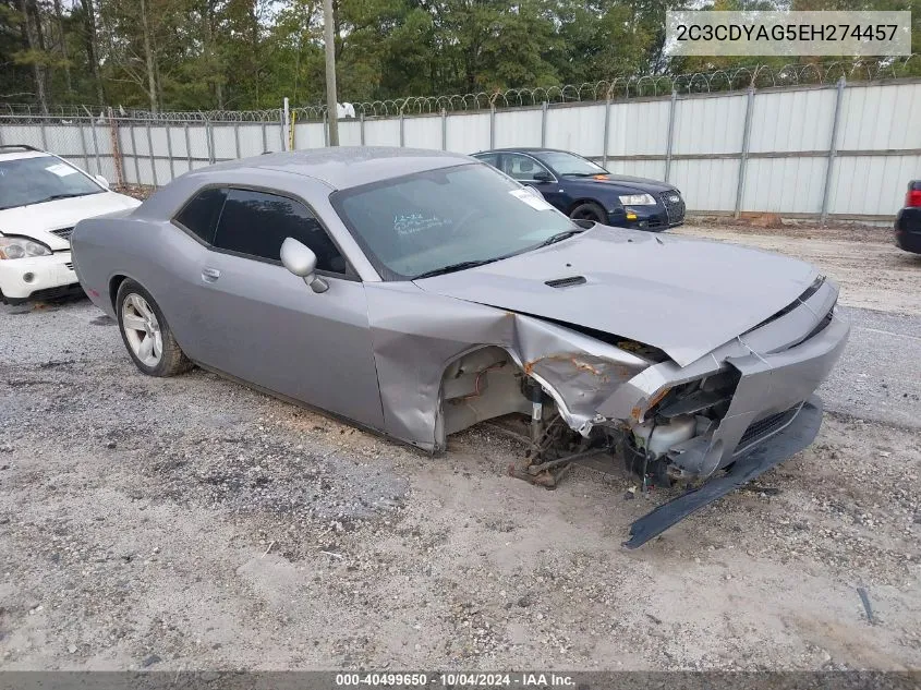 2014 Dodge Challenger Sxt VIN: 2C3CDYAG5EH274457 Lot: 40499650