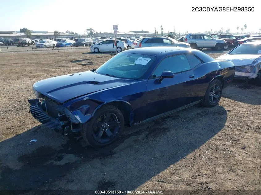 2014 Dodge Challenger Sxt VIN: 2C3CDYAG8EH298350 Lot: 40513759