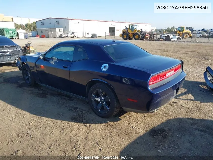 2014 Dodge Challenger Sxt VIN: 2C3CDYAG8EH298350 Lot: 40513759