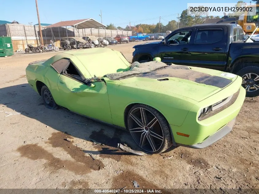 2014 Dodge Challenger Sxt VIN: 2C3CDYAG1EH299002 Lot: 40540247