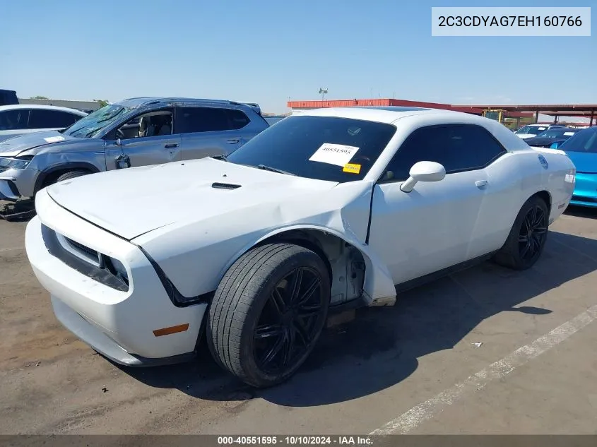 2014 Dodge Challenger Sxt Plus VIN: 2C3CDYAG7EH160766 Lot: 40551595