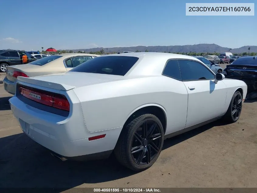 2014 Dodge Challenger Sxt Plus VIN: 2C3CDYAG7EH160766 Lot: 40551595