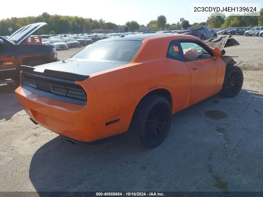 2014 Dodge Challenger Srt8 Core VIN: 2C3CDYDJ4EH139624 Lot: 40559654