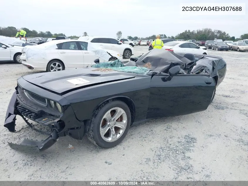 2014 Dodge Challenger Sxt VIN: 2C3CDYAG4EH307688 Lot: 40562609