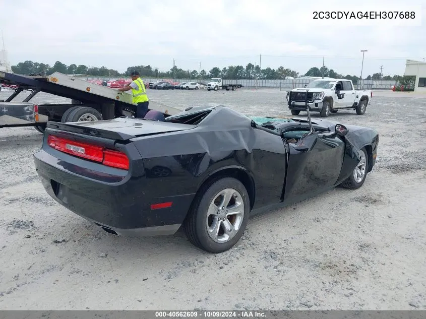 2014 Dodge Challenger Sxt VIN: 2C3CDYAG4EH307688 Lot: 40562609