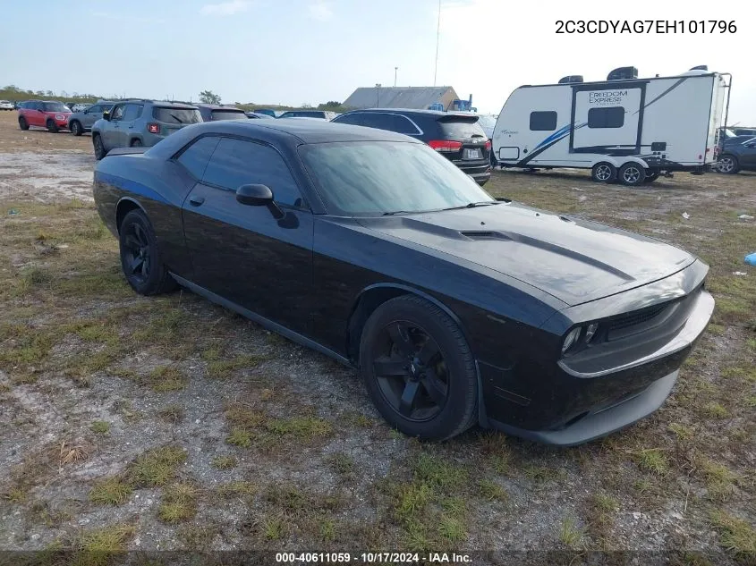 2014 Dodge Challenger Sxt VIN: 2C3CDYAG7EH101796 Lot: 40611059