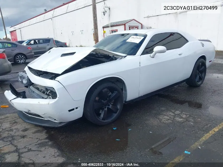 2014 Dodge Challenger Rallye Redline VIN: 2C3CDYAG1EH270499 Lot: 40622533