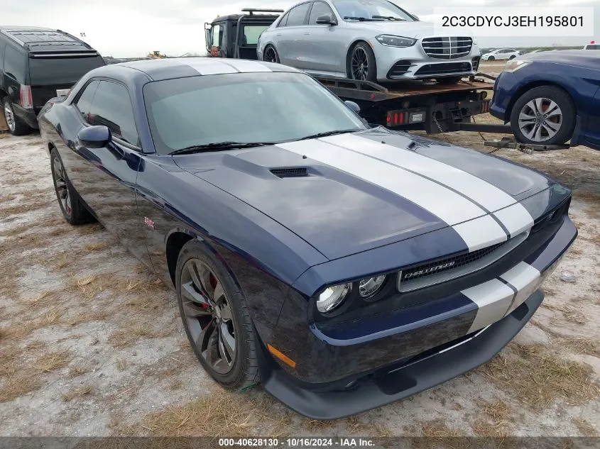 2014 Dodge Challenger Srt8 VIN: 2C3CDYCJ3EH195801 Lot: 40628130