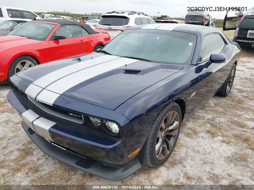 2014 Dodge Challenger Srt8 VIN: 2C3CDYCJ3EH195801 Lot: 40628130