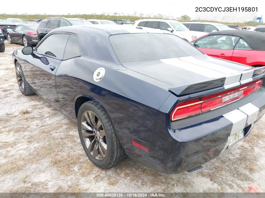 2014 Dodge Challenger Srt8 VIN: 2C3CDYCJ3EH195801 Lot: 40628130