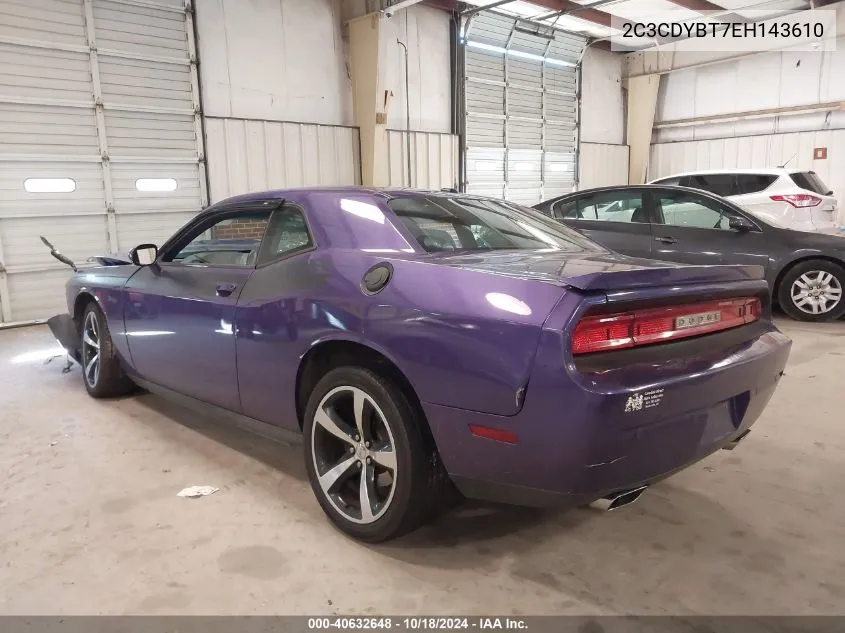 2C3CDYBT7EH143610 2014 Dodge Challenger R/T Classic