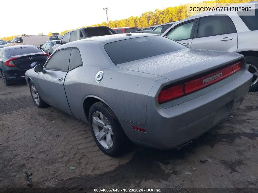 2C3CDYAG7EH285900 2014 Dodge Challenger Sxt Plus