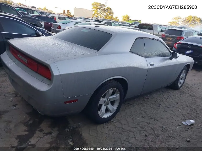 2C3CDYAG7EH285900 2014 Dodge Challenger Sxt Plus