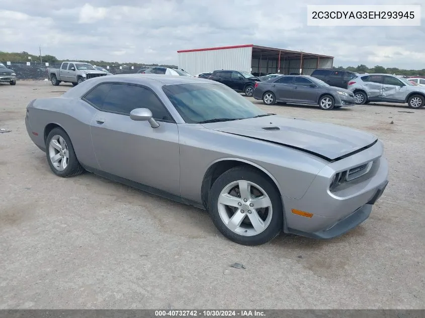 2014 Dodge Challenger Sxt VIN: 2C3CDYAG3EH293945 Lot: 40732742