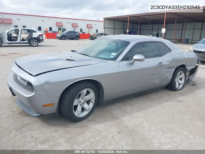 2014 Dodge Challenger Sxt VIN: 2C3CDYAG3EH293945 Lot: 40732742