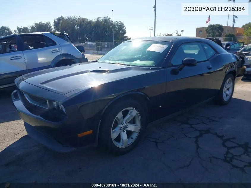 2014 Dodge Challenger Sxt VIN: 2C3CDYAG1EH225384 Lot: 40738161