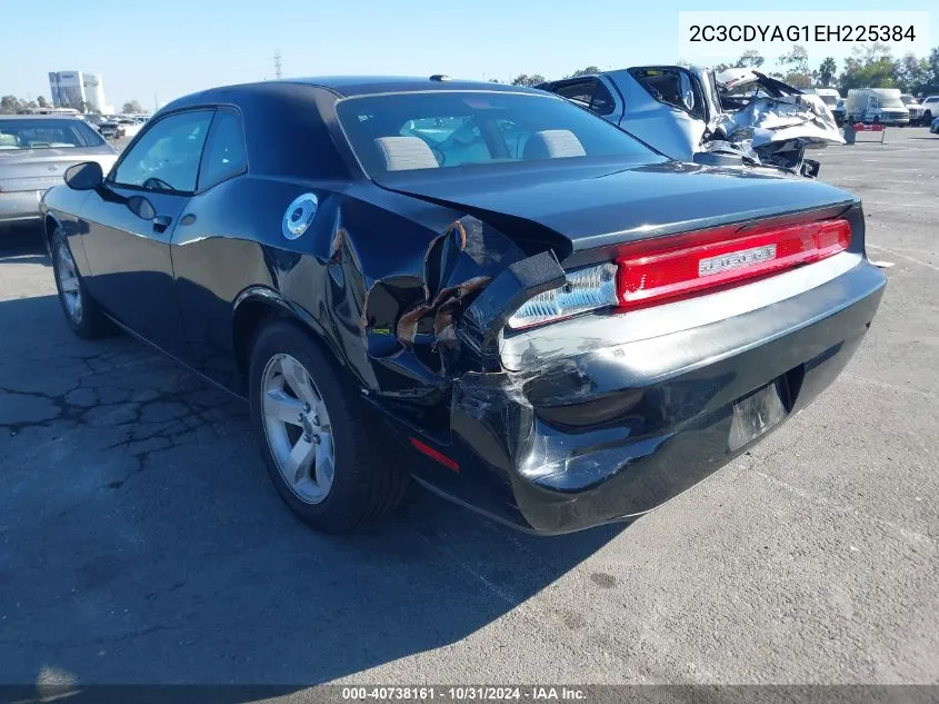 2014 Dodge Challenger Sxt VIN: 2C3CDYAG1EH225384 Lot: 40738161