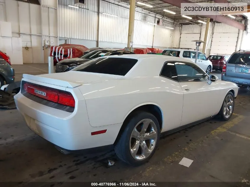 2014 Dodge Challenger R/T VIN: 2C3CDYBT0EH160913 Lot: 40776966