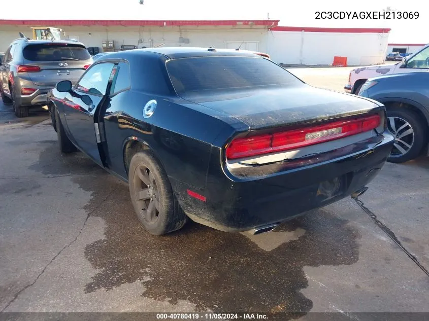 2014 Dodge Challenger Sxt VIN: 2C3CDYAGXEH213069 Lot: 40780419