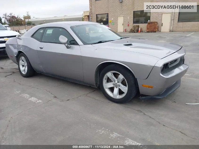 2014 Dodge Challenger Sxt VIN: 2C3CDYAG5EH188601 Lot: 40808677