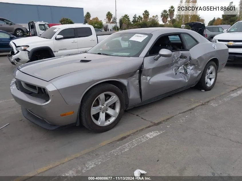 2014 Dodge Challenger Sxt VIN: 2C3CDYAG5EH188601 Lot: 40808677