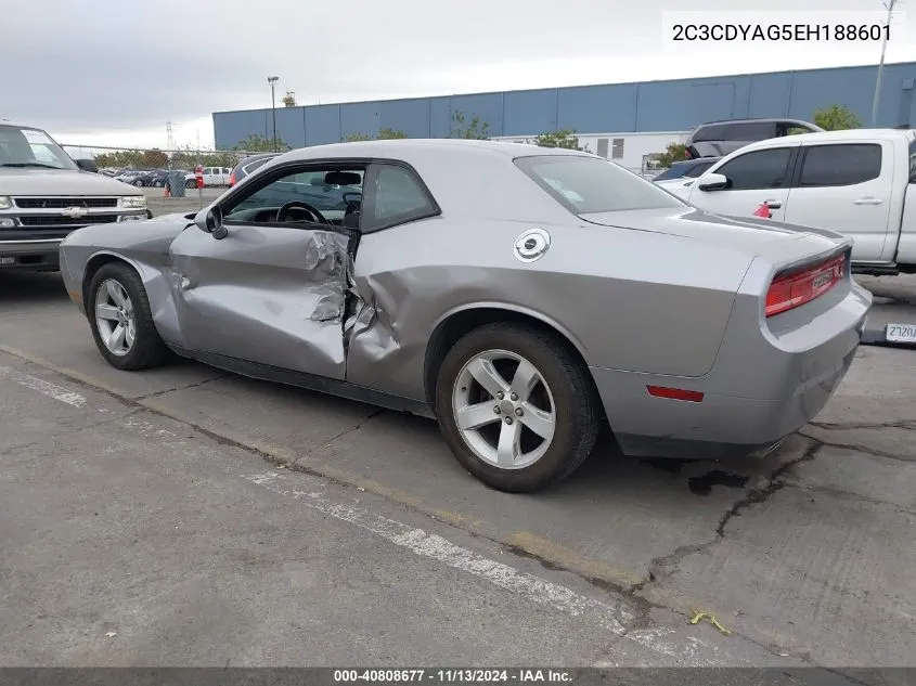 2014 Dodge Challenger Sxt VIN: 2C3CDYAG5EH188601 Lot: 40808677