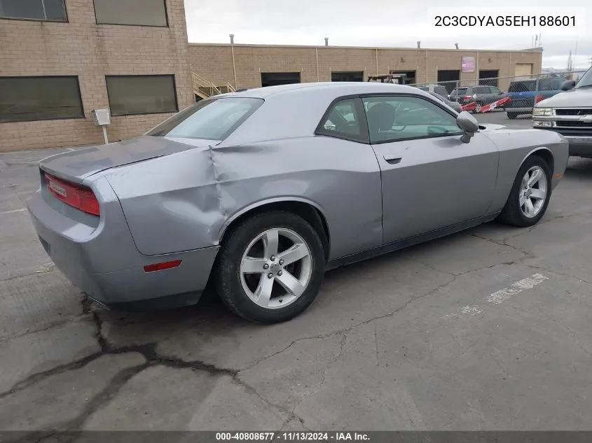 2014 Dodge Challenger Sxt VIN: 2C3CDYAG5EH188601 Lot: 40808677