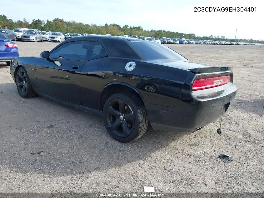 2014 Dodge Challenger Sxt Plus VIN: 2C3CDYAG9EH304401 Lot: 40824232