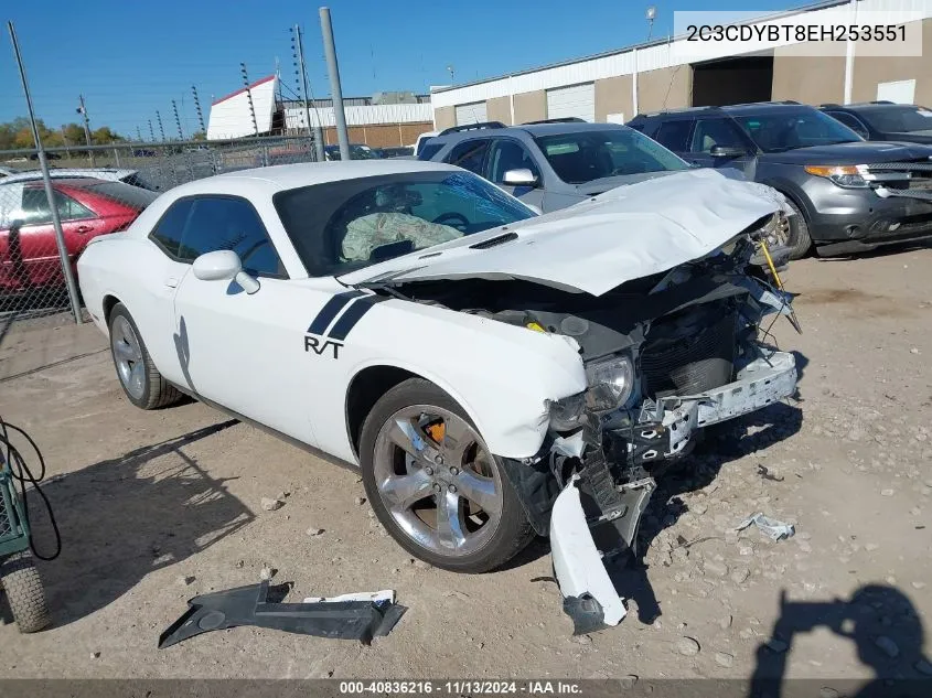 2C3CDYBT8EH253551 2014 Dodge Challenger R/T