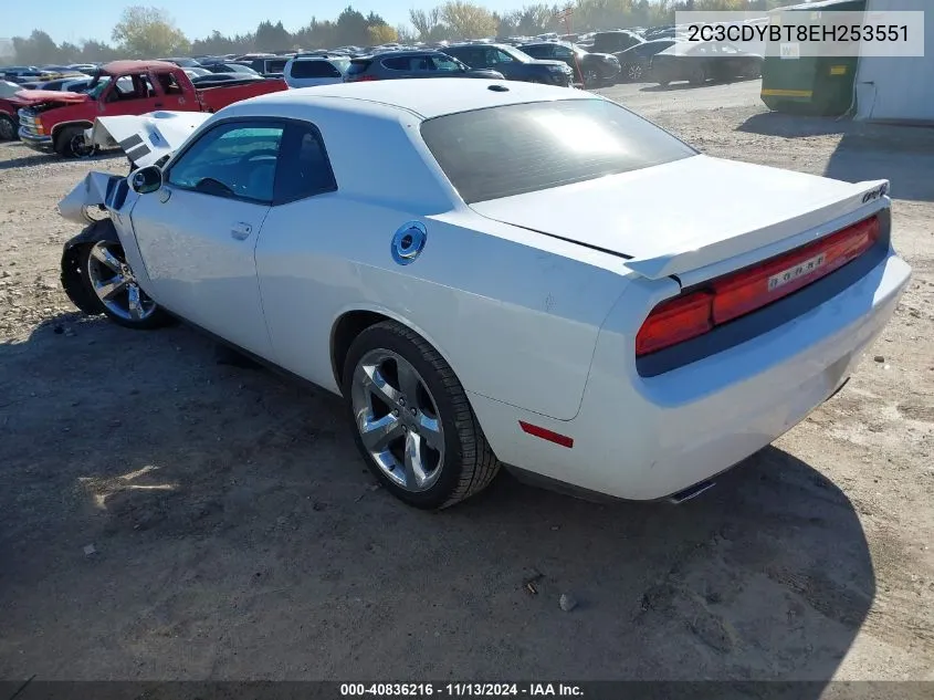 2C3CDYBT8EH253551 2014 Dodge Challenger R/T