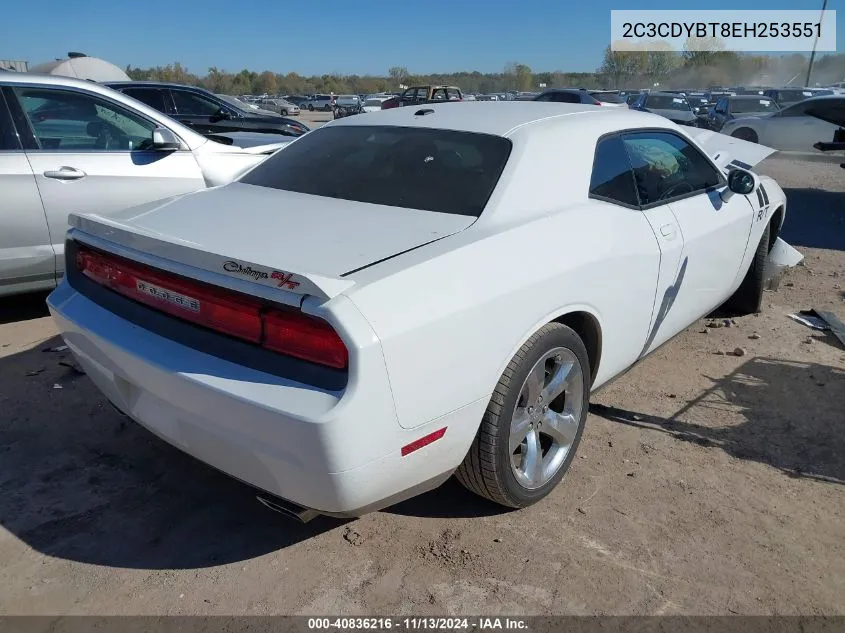 2C3CDYBT8EH253551 2014 Dodge Challenger R/T