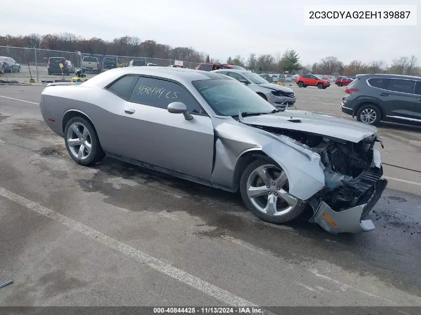 2C3CDYAG2EH139887 2014 Dodge Challenger Sxt Plus