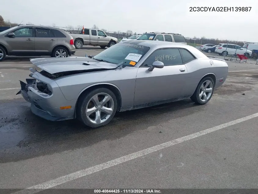 2C3CDYAG2EH139887 2014 Dodge Challenger Sxt Plus