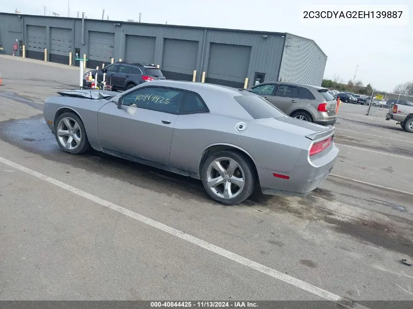 2C3CDYAG2EH139887 2014 Dodge Challenger Sxt Plus