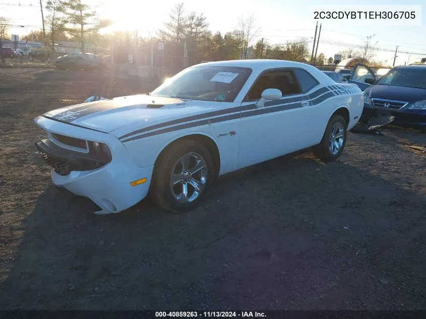 2014 Dodge Challenger R/T VIN: 2C3CDYBT1EH306705 Lot: 40859263