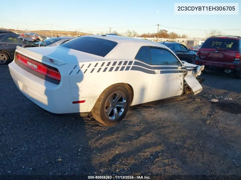 2014 Dodge Challenger R/T VIN: 2C3CDYBT1EH306705 Lot: 40859263