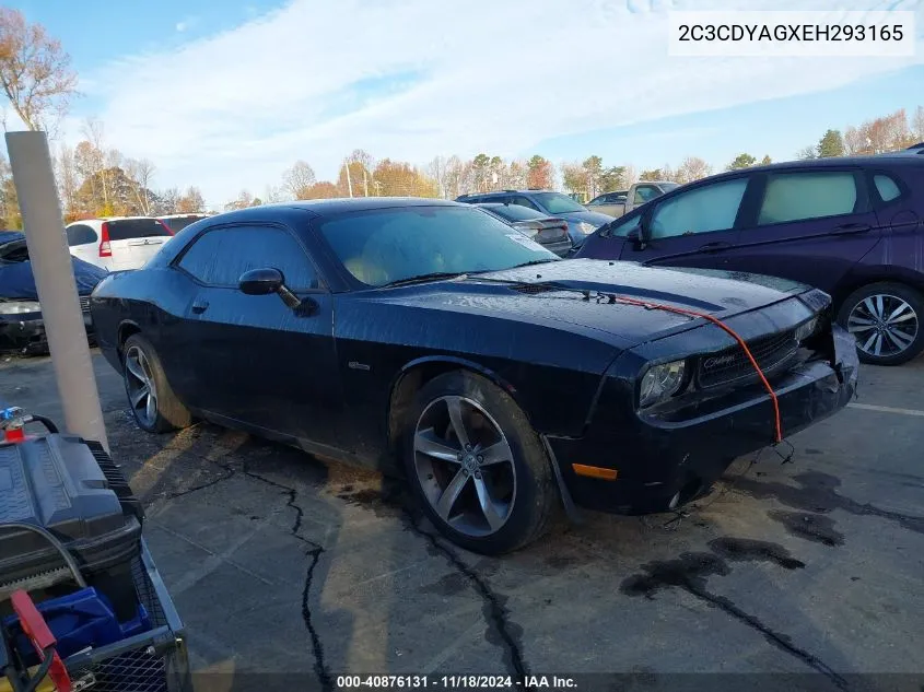 2C3CDYAGXEH293165 2014 Dodge Challenger Sxt