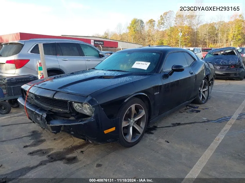 2C3CDYAGXEH293165 2014 Dodge Challenger Sxt