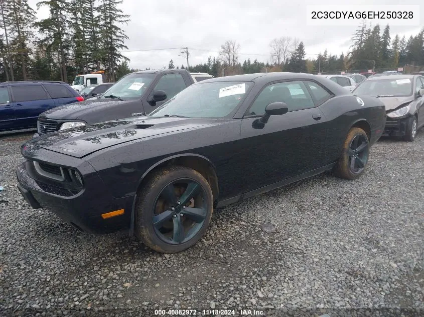 2014 Dodge Challenger Sxt Plus VIN: 2C3CDYAG6EH250328 Lot: 40882972