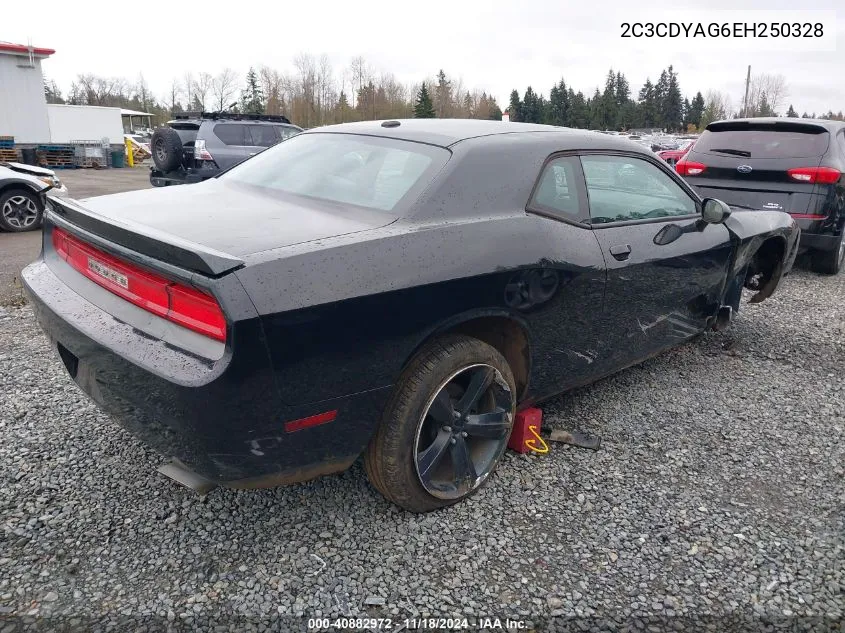 2014 Dodge Challenger Sxt Plus VIN: 2C3CDYAG6EH250328 Lot: 40882972