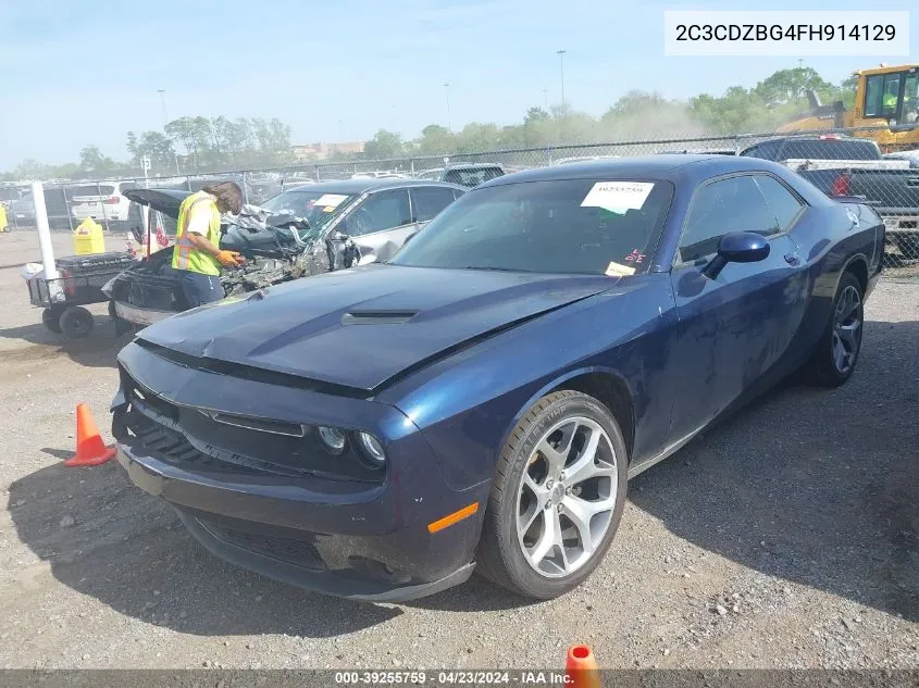 2015 Dodge Challenger Sxt Plus VIN: 2C3CDZBG4FH914129 Lot: 39255759