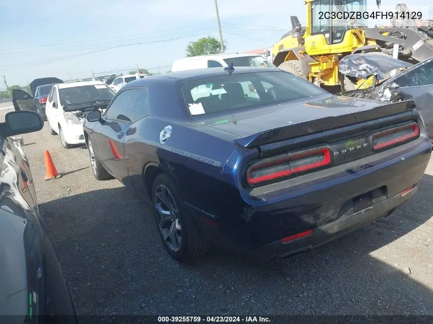 2015 Dodge Challenger Sxt Plus VIN: 2C3CDZBG4FH914129 Lot: 39255759