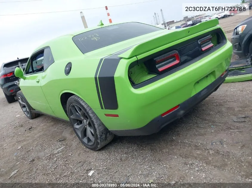 2C3CDZAT6FH722788 2015 Dodge Challenger R/T